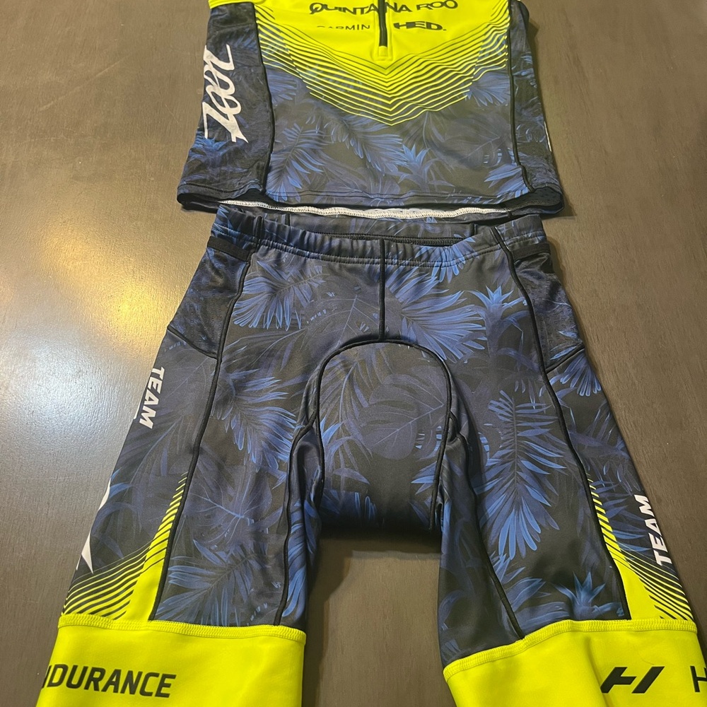 Zoot Triathlon Kit in Blue and Yellow
